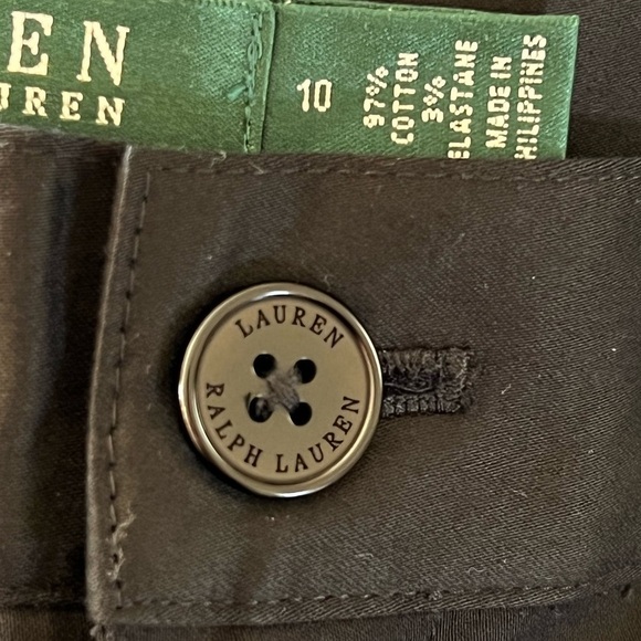 RALPH LAUREN Premium Black Zipper Cargo Pants Size 10 NEW WITHOUT TAGS - Picture 8 of 8